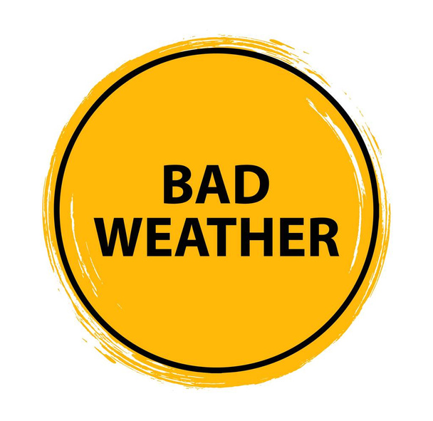 bad weather sign on white background - Vector, Image