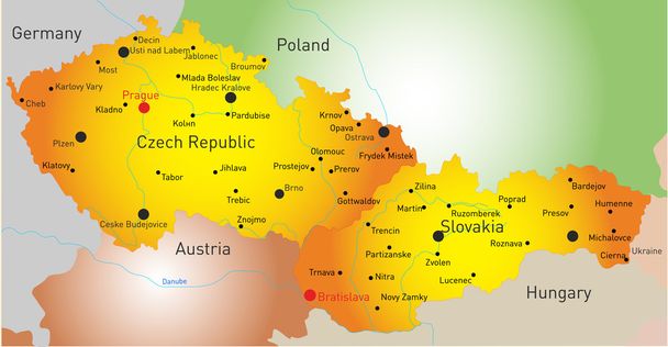 Repubblica ceca e Slovacchia
 - Vettoriali, immagini