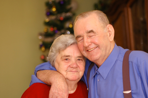 ηλικιωμένο ζευγάρι χαρούμενος - Φωτογραφία, εικόνα