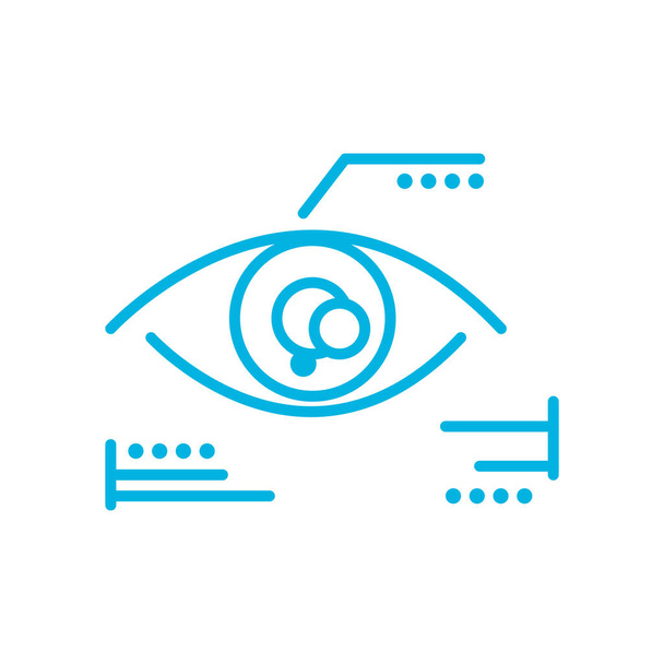 Изолированный дизайн вектора иконок в стиле smart eye line
 - Вектор,изображение