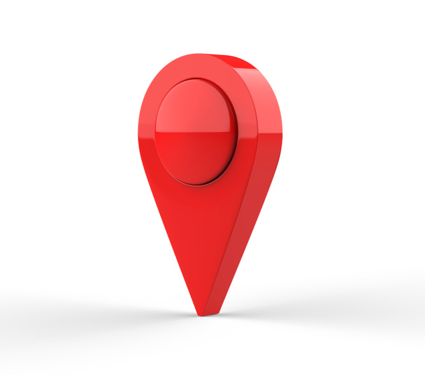 Пинг-указатель GPS.Autor выделен на белом фоне. 3d иллюстрация
 - Фото, изображение