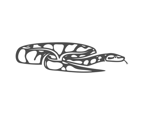 Python snake logo vector, Animal graphic, Snake design Template illustration - Vector, Image