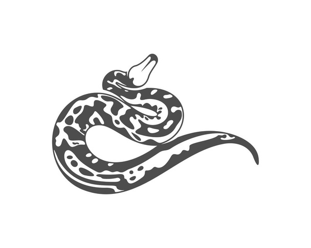 Python kígyó logó vektor, Állati grafika, Kígyó design Template illusztráció - Vektor, kép