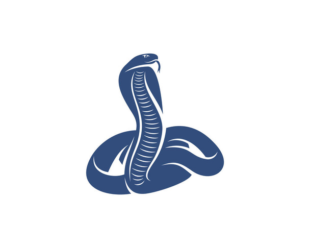King Cobra Schlange Logo Design Vektor, Animal Graphik, Snake Design Template Illustration - Vektor, Bild