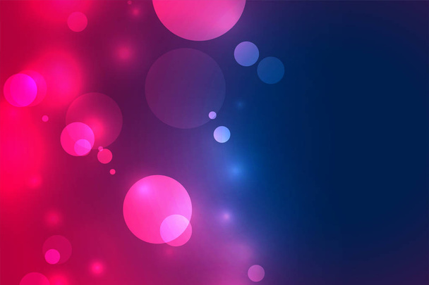 vibrant bokeh blurry light effect background design - Διάνυσμα, εικόνα
