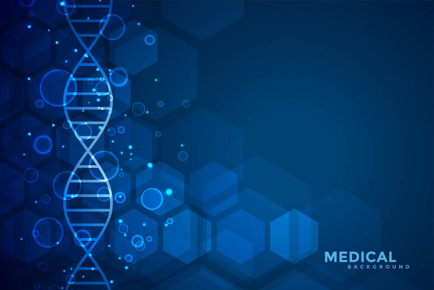 azul ADN azul médico y cuidado de la salud de fondo de diseño
 - Vector, Imagen