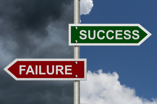 Success versus Failure - Photo, Image