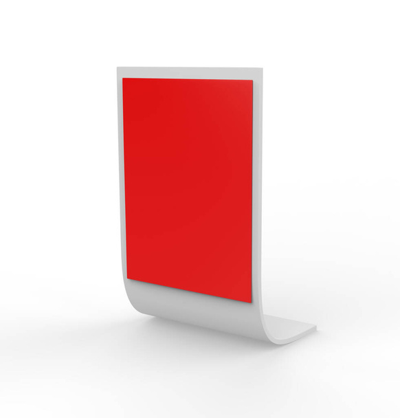 blank Display Advertising Stand on a isolated background . 3d illustration - Photo, Image