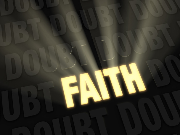 wiara przyćmiewa wątpliwości - Zdjęcie, obraz