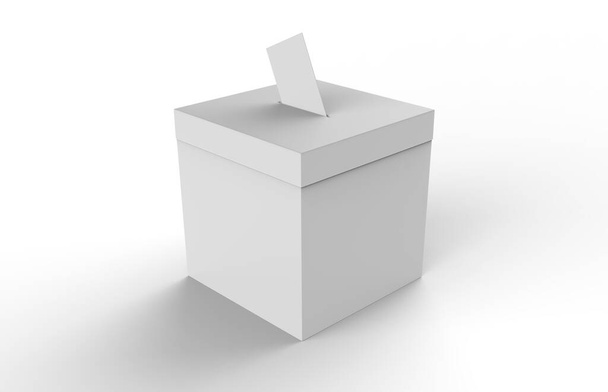 scheda elettorale isolata su sfondo bianco. Illustrazione 3d
 - Foto, immagini