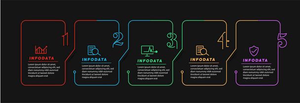 Στοιχεία σχεδιασμού των επιχειρηματικών infographics. Σύγχρονο διάγραμμα infoChart, διάγραμμα μάρκετινγκ και γραφήματα, διαγράμματα μπαρ. - Διάνυσμα, εικόνα