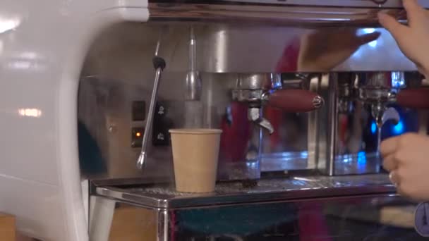 Dampf in der Kaffeemaschine - Filmmaterial, Video