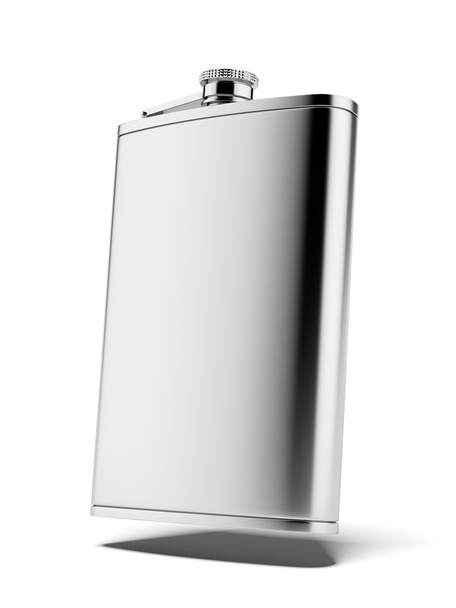 Stainless hip flask - Foto, afbeelding
