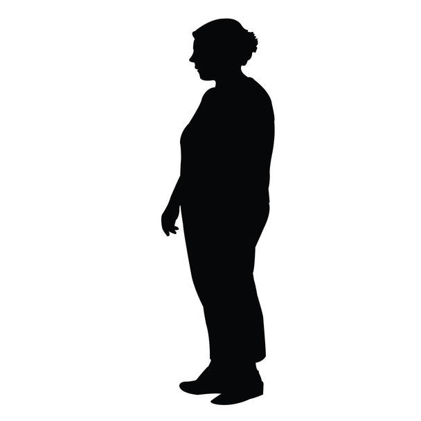 una mujer cuerpo silueta vector - Vector, imagen