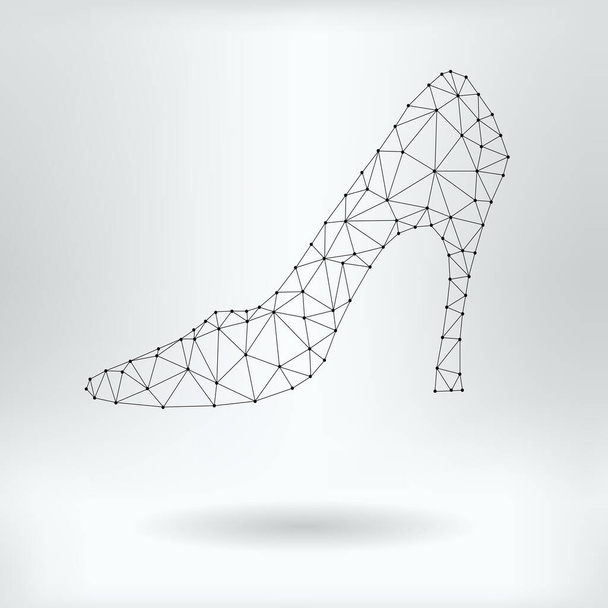Vector Net Symbol of Shoe - Wektor, obraz