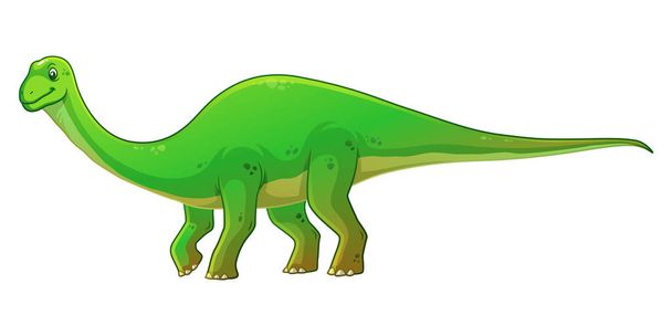 Диплодок: иллюстрация динозавров карикатуры
 - Вектор,изображение