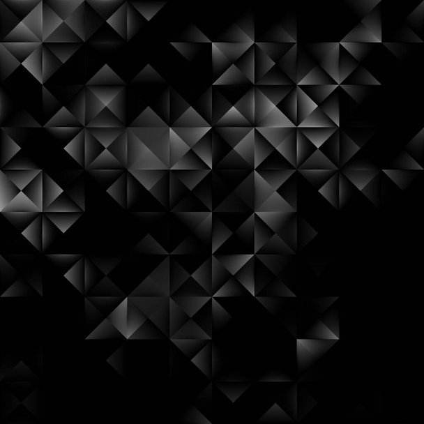 Schwarz-weißer geometrischer Hintergrund mit Dreiecken. Abstrakte Vektorillustration. EPS10 - Vektor, Bild