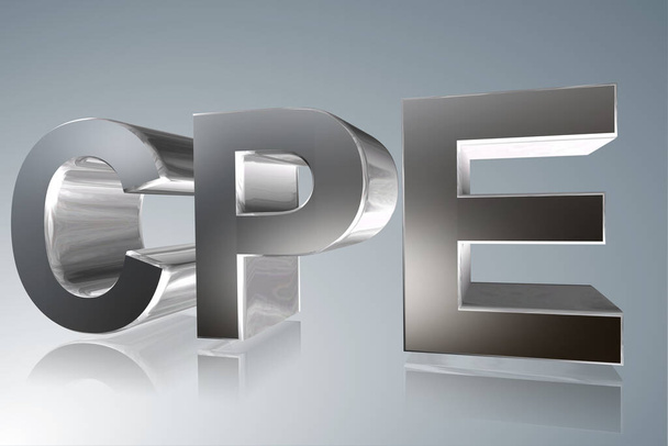 Термін бухгалтерського обліку - CPE - безперервна професійна освіта - 3D образ
 - Фото, зображення