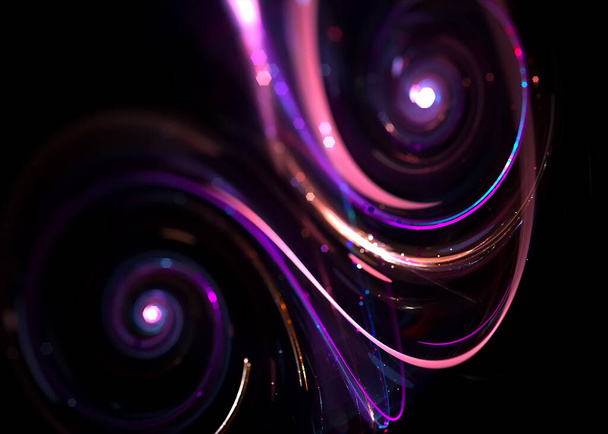  Абстрактний прозорий спіраль світіння твікінг - фрактальне мистецтво
 - Фото, зображення