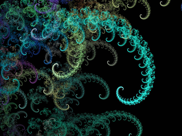 Alien Helix Pinnate Moss - Arte fractal
 - Foto, imagen
