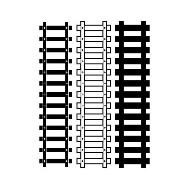 Поїзд доріжок Векторна ілюстрація шаблону дизайну піктограм
 - Вектор, зображення