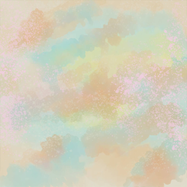 Digitally created abstract watercolor in pastel colors for use as background  - Photo, Image
