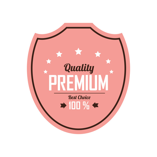 Premium label - Vektor, kép