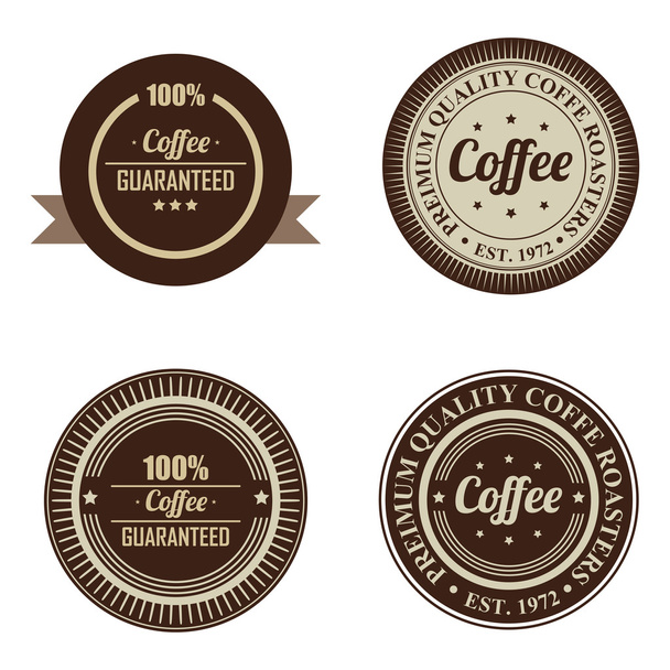coffee labels - Vecteur, image
