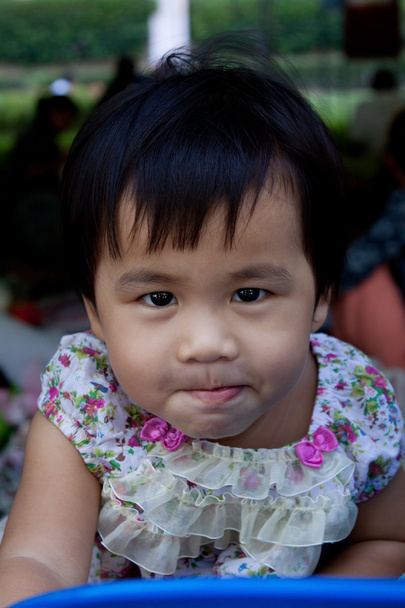bella faccia di asiatico adorabile carino ragazza uso per bambini tema t
 - Foto, immagini