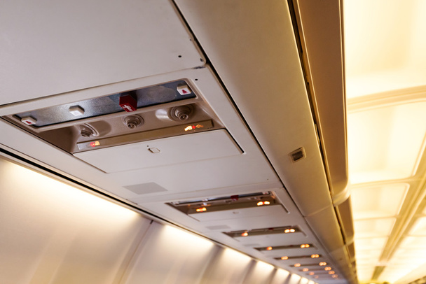 Commercial aircraft interior - Photo, Image
