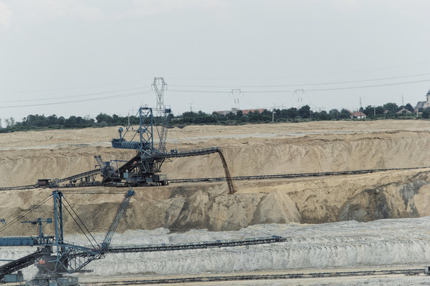 Minería de carbón en un tajo abierto - Foto, Imagen