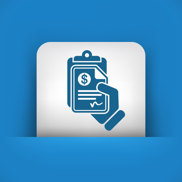 Money document icon - Vector, Image