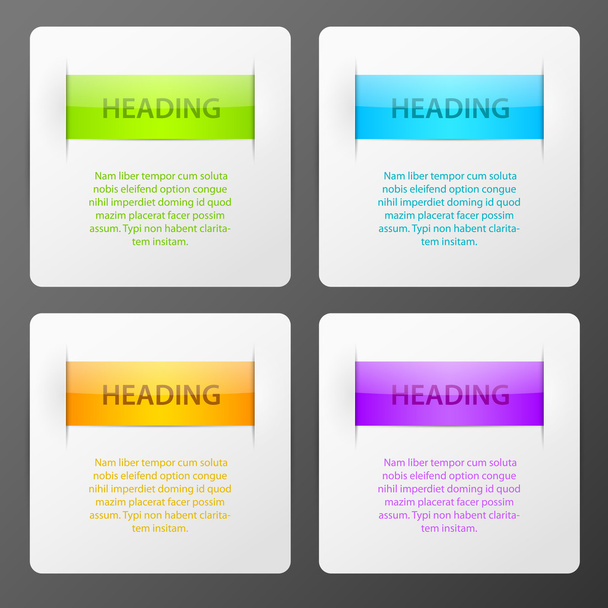 Set of vector colorful banners - Vector, Imagen