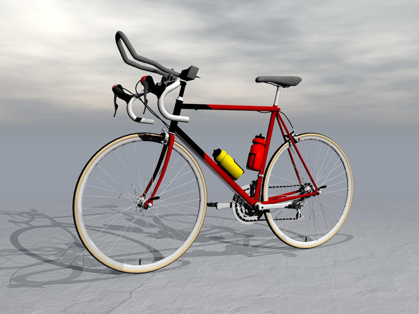 Bicicleta de corrida - renderização 3D
 - Foto, Imagem