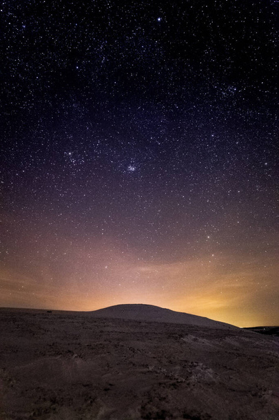 night landscape wtih star sky. - Φωτογραφία, εικόνα