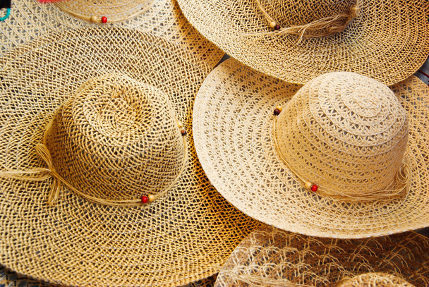 Handmade straw hats - Foto, Imagem