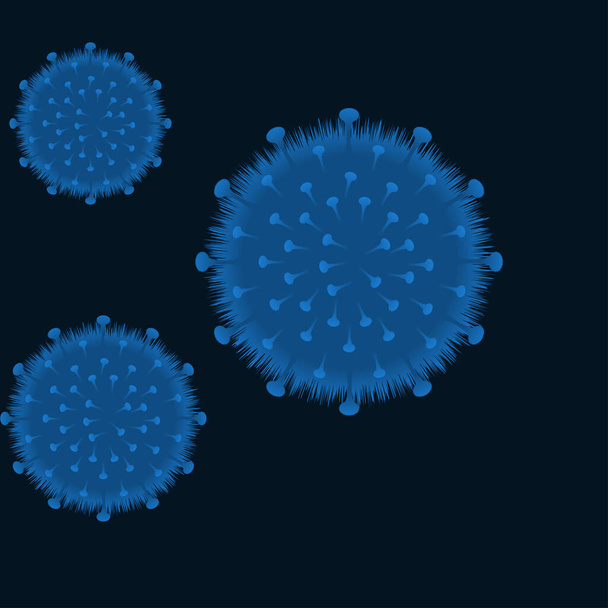 Вспышка коронавируса и коронавирусы гриппа фон, как опасные случаи штамма гриппа, как пандемия медицинской концепции риска для здоровья с болезнетворными клетками
 - Вектор,изображение