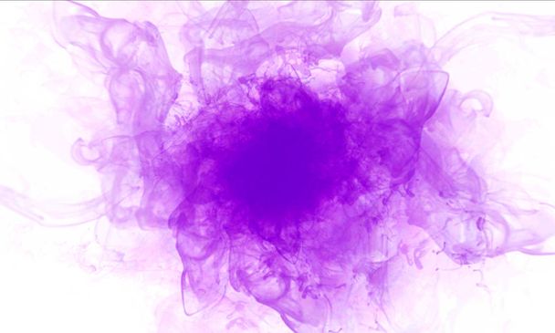 Violet Enchanting Explosion on black background - Valokuva, kuva