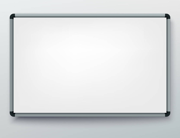 Whiteboard for markers. Presentation, Empty Projection screen. Office board background frame - Vektori, kuva