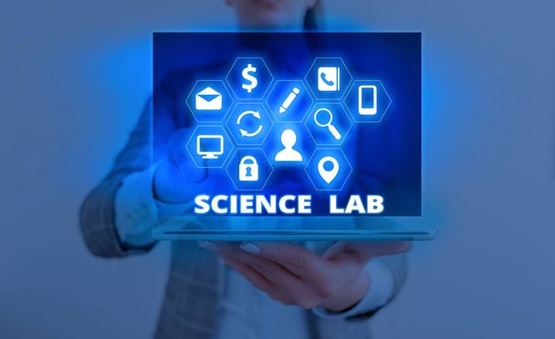 Word writing text Science Lab. Business concept for special facility where experiments are done and with equipment. - Photo, Image