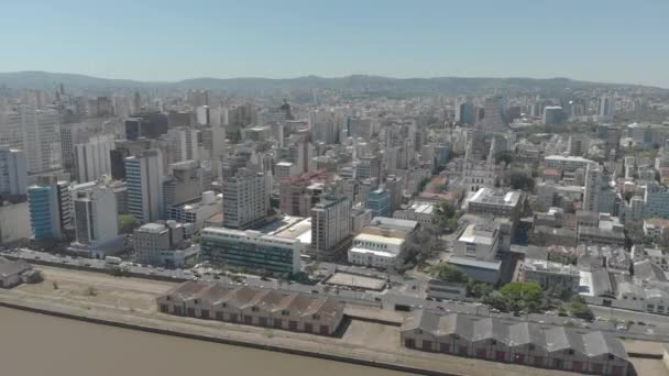 Vista aerea de Porto Alegre - Rio Grande do Sul - Brasil // Aerial  Footage Porto Alegre Brazil - Felvétel, videó
