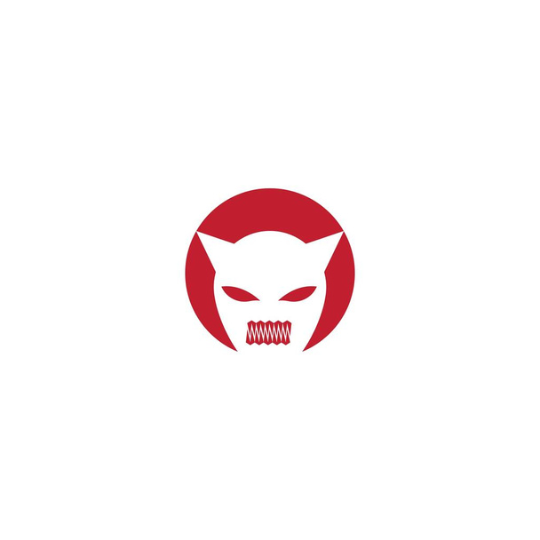 Devil character logo ilustration vector template - Vector, Image