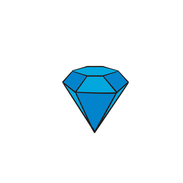 ručně kreslené kreslené diamantové ikony ilustrační vektor izolované pozadí - Vektor, obrázek
