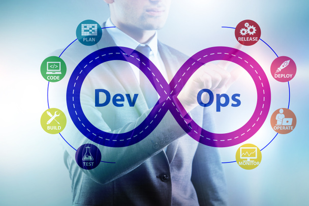 DevOps software development IT concept - Photo, Image