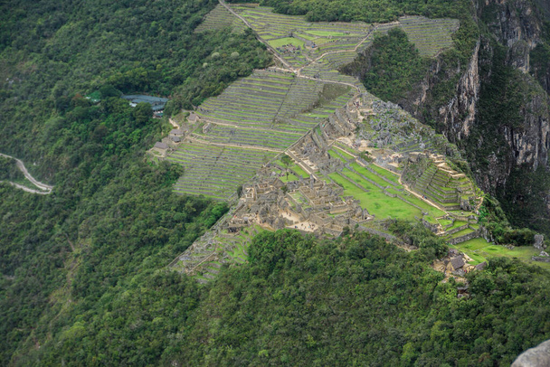 Machu Picchu látképe Wayna Picchu-ból, Huayna Picchu - Fotó, kép