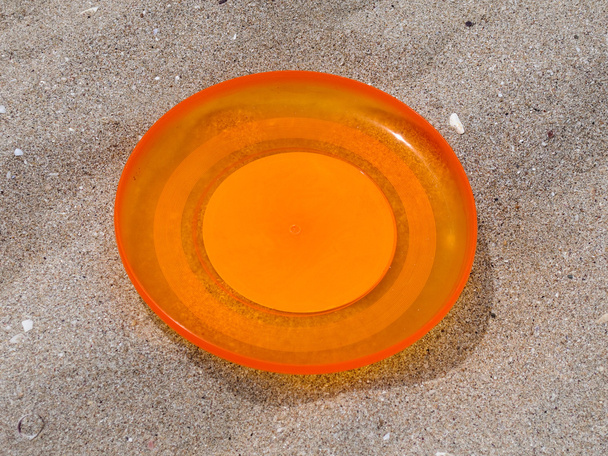 Frisbee in sand - Photo, Image