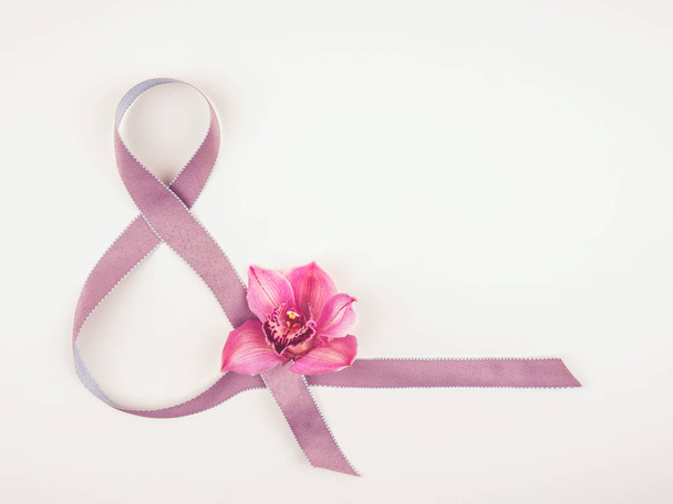 Ribbon, flower and envelope.  - Photo, Image