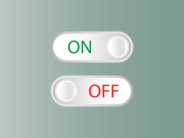 Off, on toggle icon Vector illustration - Vector, afbeelding