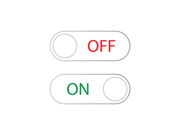 Off, on toggle icon Vector illustration - Διάνυσμα, εικόνα