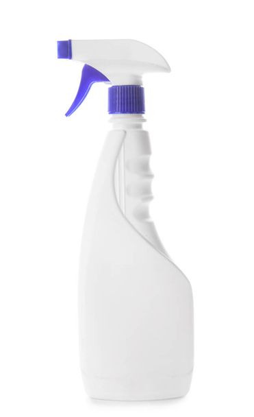 Fehér hátterű mosószer palack - Fotó, kép